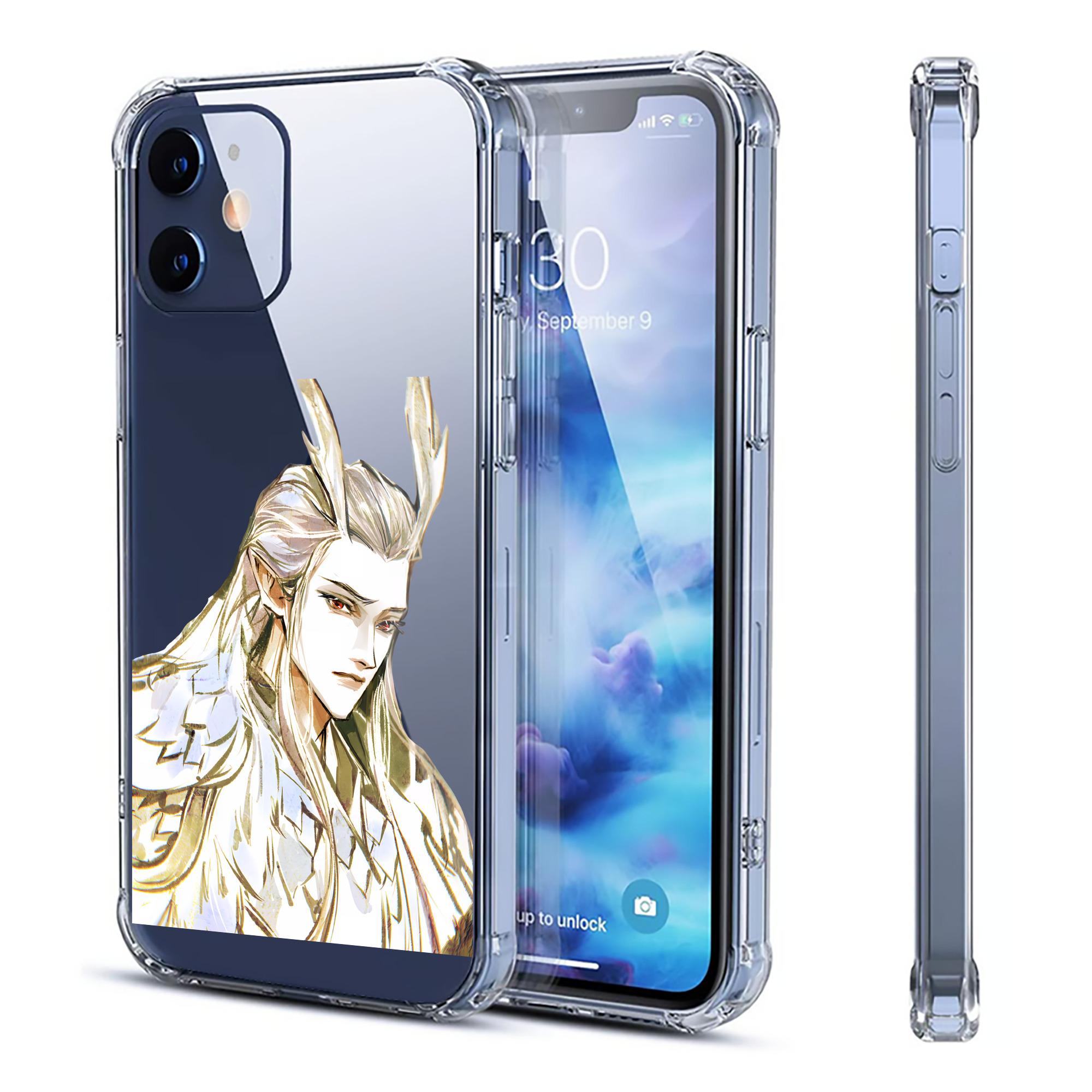 （画像用） Ne Zha 2 ナタ 魔童の大暴れ 【iPhone 12シリーズ対応】透明スマホケース（クリアソフトケース）